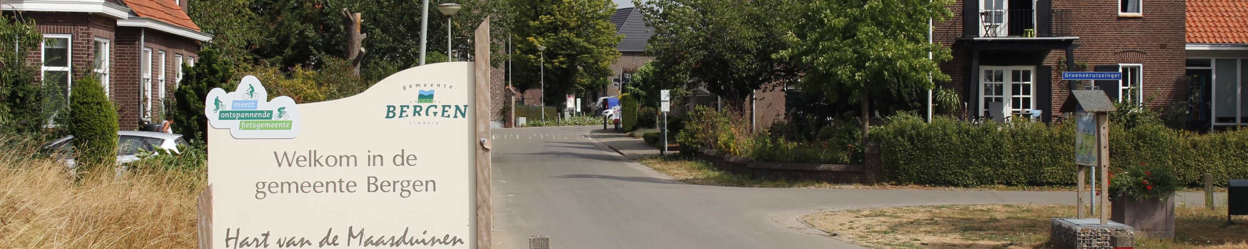 Welkomstbord gemeente Bergen